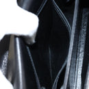 Salvatore Ferragamo Gancini Hand Bag Leather Black Gold Auth 149087-20