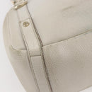 GUCCI Abbey Shoulder Bag Leather Ivory Gold 130736 Auth 149090-15