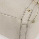 GUCCI Abbey Shoulder Bag Leather Ivory Gold 130736 Auth 149090-9