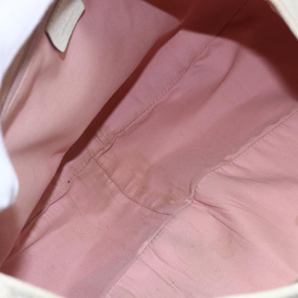 GUCCI Abbey Shoulder Bag Leather Ivory Gold 130736 Auth 149090