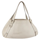 GUCCI Abbey Shoulder Bag Leather Ivory Gold 130736 Auth 149090-1