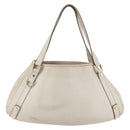 GUCCI Abbey Shoulder Bag Leather Ivory Gold 130736 Auth 149090-13