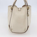 GUCCI Abbey Shoulder Bag Leather Ivory Gold 130736 Auth 149090-3
