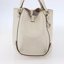 GUCCI Abbey Shoulder Bag Leather Ivory Gold 130736 Auth 149090-4