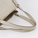 GUCCI Abbey Shoulder Bag Leather Ivory Gold 130736 Auth 149090-7