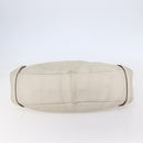 GUCCI Abbey Shoulder Bag Leather Ivory Gold 130736 Auth 149090-5