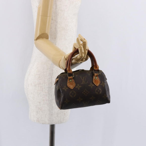 LOUIS VUITTON Monogram Mini Speedy Hand Bag M41534 LV Auth 149097