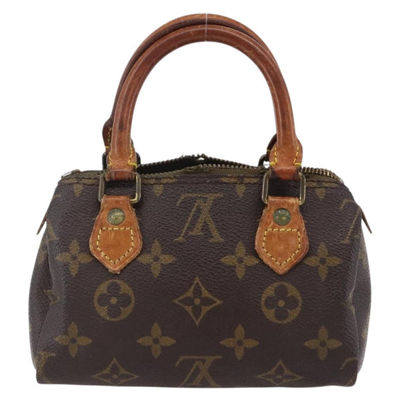 LOUIS VUITTON Monogram Mini Speedy Hand Bag M41534 LV Auth 149097