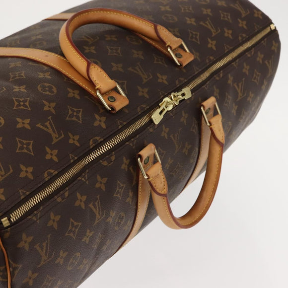 LOUIS VUITTON Monogram Keepall 55 Boston Bag M41424 LV Auth 149100