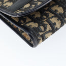 Christian Dior Trotter Canvas Chain Shoulder Bag Navy Auth 149106-14