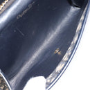 Christian Dior Trotter Canvas Chain Shoulder Bag Navy Auth 149106-12