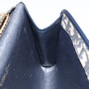 Christian Dior Trotter Canvas Chain Shoulder Bag Navy Auth 149106-18