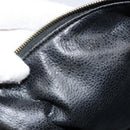 FENDI Zucca Canvas Vanity Hand Bag Black Brown Auth 149108-12