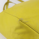 CELINE Horizontalkava Tote Bag Leather Yellow Gold Auth 149110-15