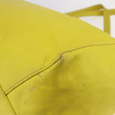 CELINE Horizontalkava Tote Bag Leather Yellow Gold Auth 149110-16