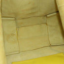 CELINE Horizontalkava Tote Bag Leather Yellow Gold Auth 149110-10