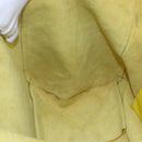 CELINE Horizontalkava Tote Bag Leather Yellow Gold Auth 149110-20