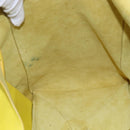 CELINE Horizontalkava Tote Bag Leather Yellow Gold Auth 149110-21