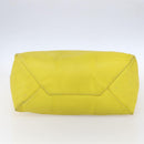 CELINE Horizontalkava Tote Bag Leather Yellow Gold Auth 149110-5