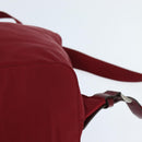 PRADA Backpack Nylon Red Silver Auth 149116-18