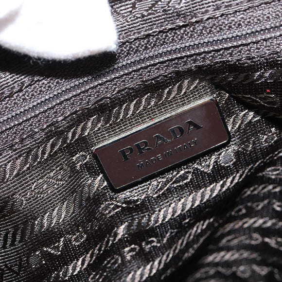 PRADA Backpack Nylon Red Silver Auth 149116
