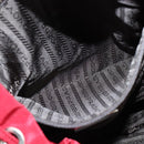 PRADA Backpack Nylon Red Silver Auth 149116-23