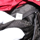 PRADA Backpack Nylon Red Silver Auth 149116-10