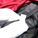 PRADA Backpack Nylon Red Silver Auth 149116-11