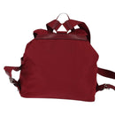 PRADA Backpack Nylon Red Silver Auth 149116-2