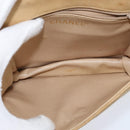 CHANEL Matelasse Chain Shoulder Bag Lamb Skin Beige Gold CC Auth 149120-12