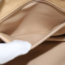 CHANEL Matelasse Chain Shoulder Bag Lamb Skin Beige Gold CC Auth 149120-21