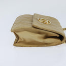 CHANEL Matelasse Chain Shoulder Bag Lamb Skin Beige Gold CC Auth 149120-4