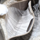 Salvatore Ferragamo Gancini Shoulder Bag Leather Silver Auth 149123-21