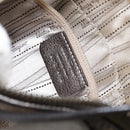 Salvatore Ferragamo Gancini Shoulder Bag Leather Silver Auth 149123-12