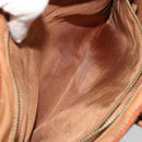 CELINE Macadam Canvas Shoulder Bag PVC Leather Brown Gold Auth 149126-24