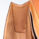 CELINE Macadam Canvas Hand Bag PVC Leather Brown Gold Auth 149127-20