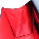 CELINE Circle Hand Bag Leather Navy Gold Auth 149129-21