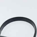 CELINE Circle Hand Bag Leather Navy Gold Auth 149129-8