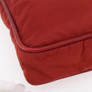 CELINE Tote Bag Nylon Red Gold Auth 149130-14