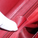 CELINE Tote Bag Nylon Red Gold Auth 149130-12