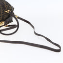 FENDI Zucca Canvas Hand Bag 2way Black Brown Auth 149131-9