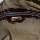 FENDI Zucca Canvas Hand Bag 2way Black Brown Auth 149131-22