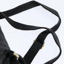 FENDI Backpack Leather Black Gold Auth 149132-9