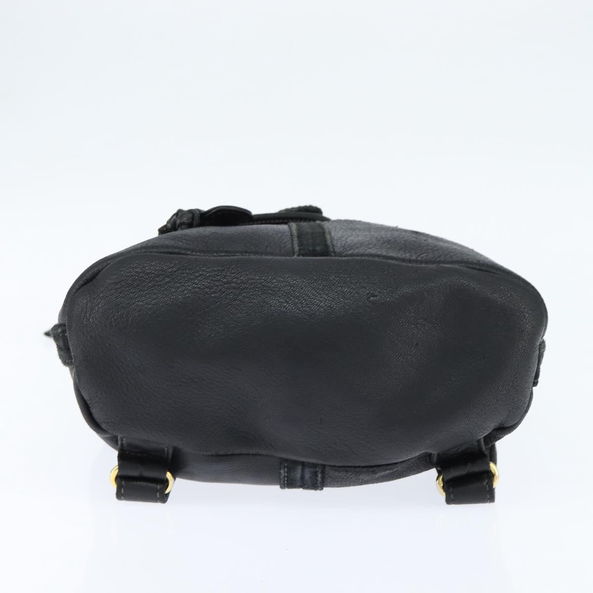 FENDI Backpack Leather Black Gold Auth 149132 FENDI Backpack Leather Black Gold Auth 149132 | Brand Street  main image 2