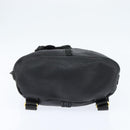 FENDI Backpack Leather Black Gold Auth 149132-5