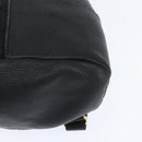 FENDI Backpack Leather Black Gold Auth 149132-16