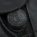 FENDI Backpack Leather Black Gold Auth 149132-18