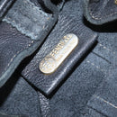 FENDI Backpack Leather Black Gold Auth 149132-19