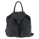 FENDI Backpack Leather Black Gold Auth 149132-13