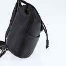 FENDI Backpack Leather Black Gold Auth 149132-4